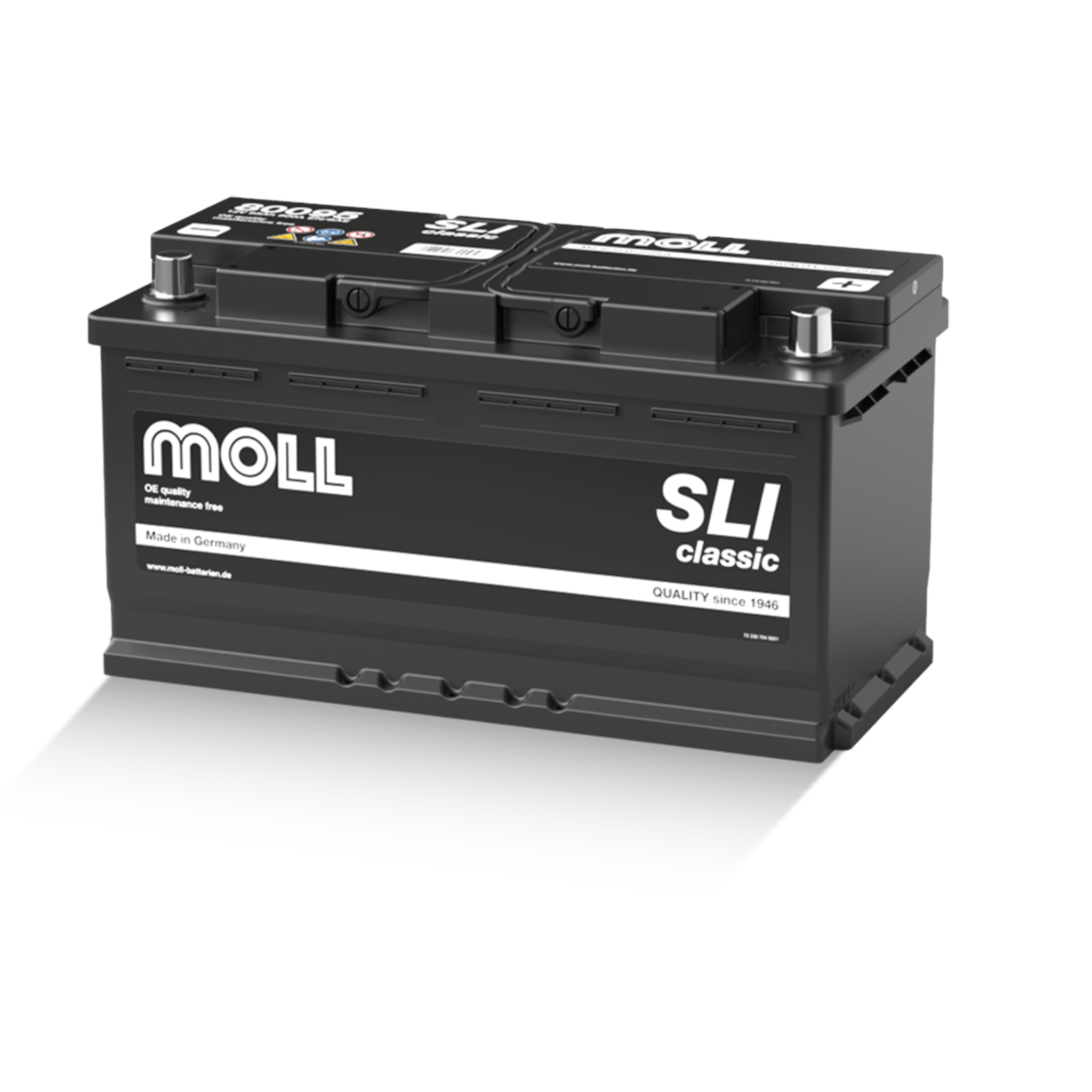MOLL 80095  SLI classic  "MADE IN GERMANY" Starterbatterie  12V 95Ah(20h) 800A(EN)