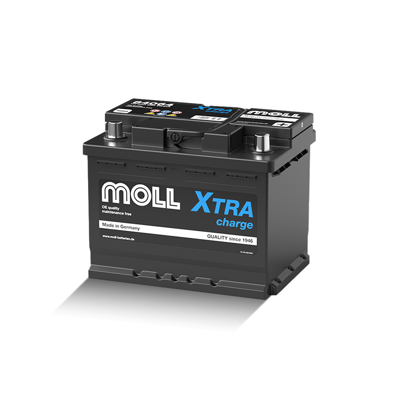 MOLL 84064  XTRA Charge "MADE IN GERMANY" Starterbatterie  12V 64Ah(20h) 620A(EN)
