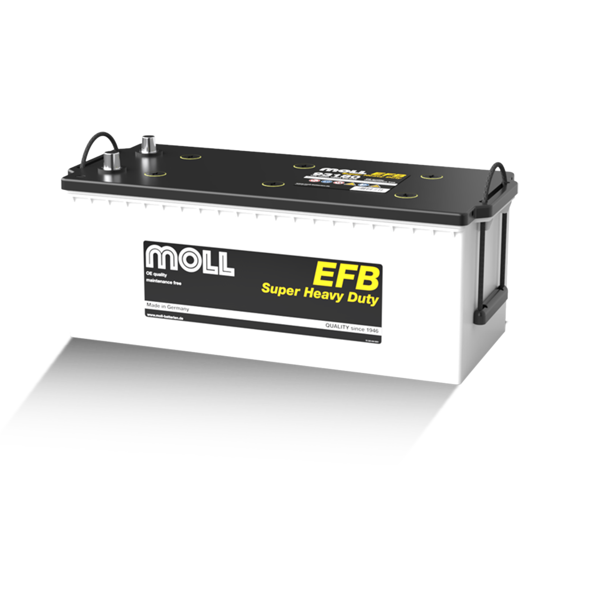MOLL 93180 EFB Lkw Batterie Super Heavy Duty 12V 180Ah(20h) 1000A(EN)