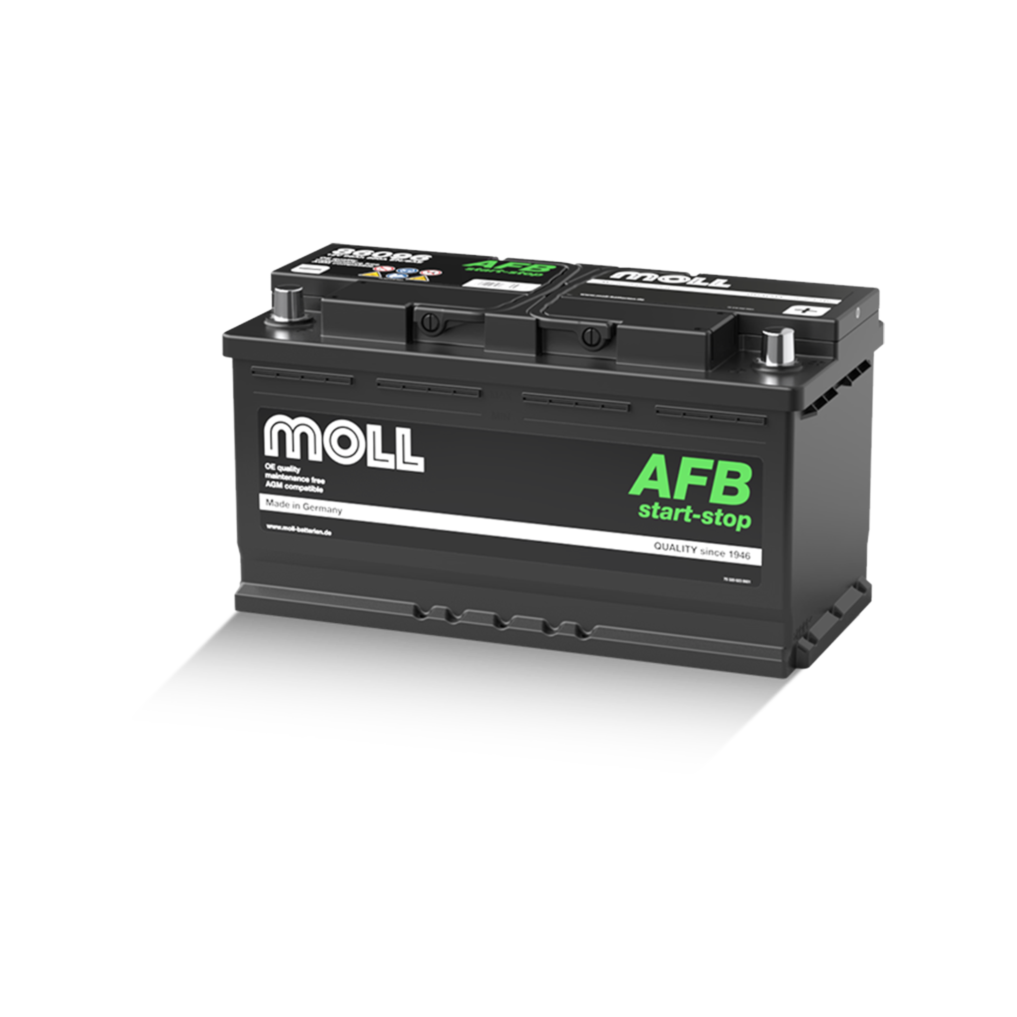 MOLL 86096  AFB start-stop "MADE IN GERMANY" Starterbatterie  12V 96Ah(20h) 900A(EN)