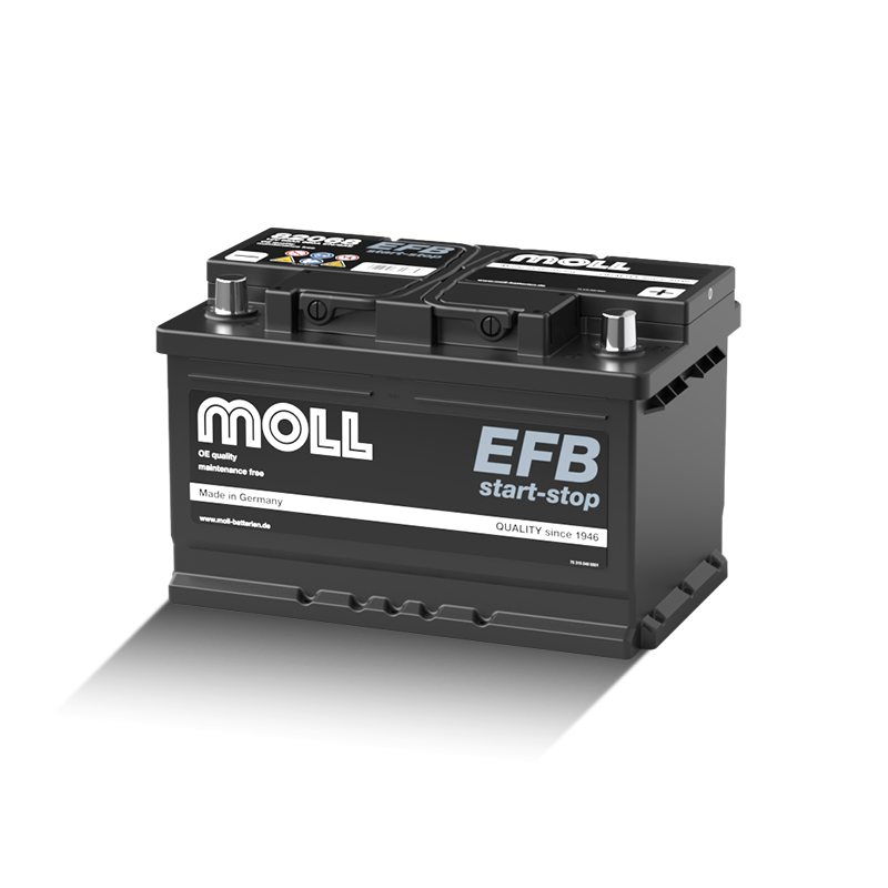 MOLL 82068  EFB start-stop "MADE IN GERMANY" Starterbatterie  12V 68Ah(20h) 660A(EN)
