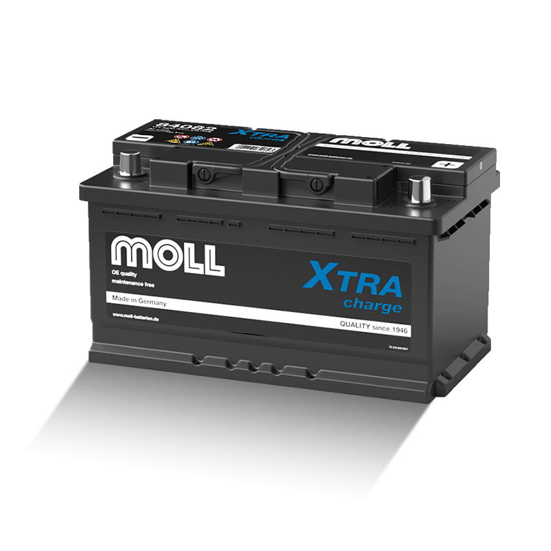 MOLL 84082 "MADE IN GERMANY" XTRA Charge Starterbatterie 12V 82Ah(20h) 800A(EN) MOLL 84082 "MADE IN GERMANY" XTRA Charge Starterbatterie 12V 82Ah(20h) 800A(EN)