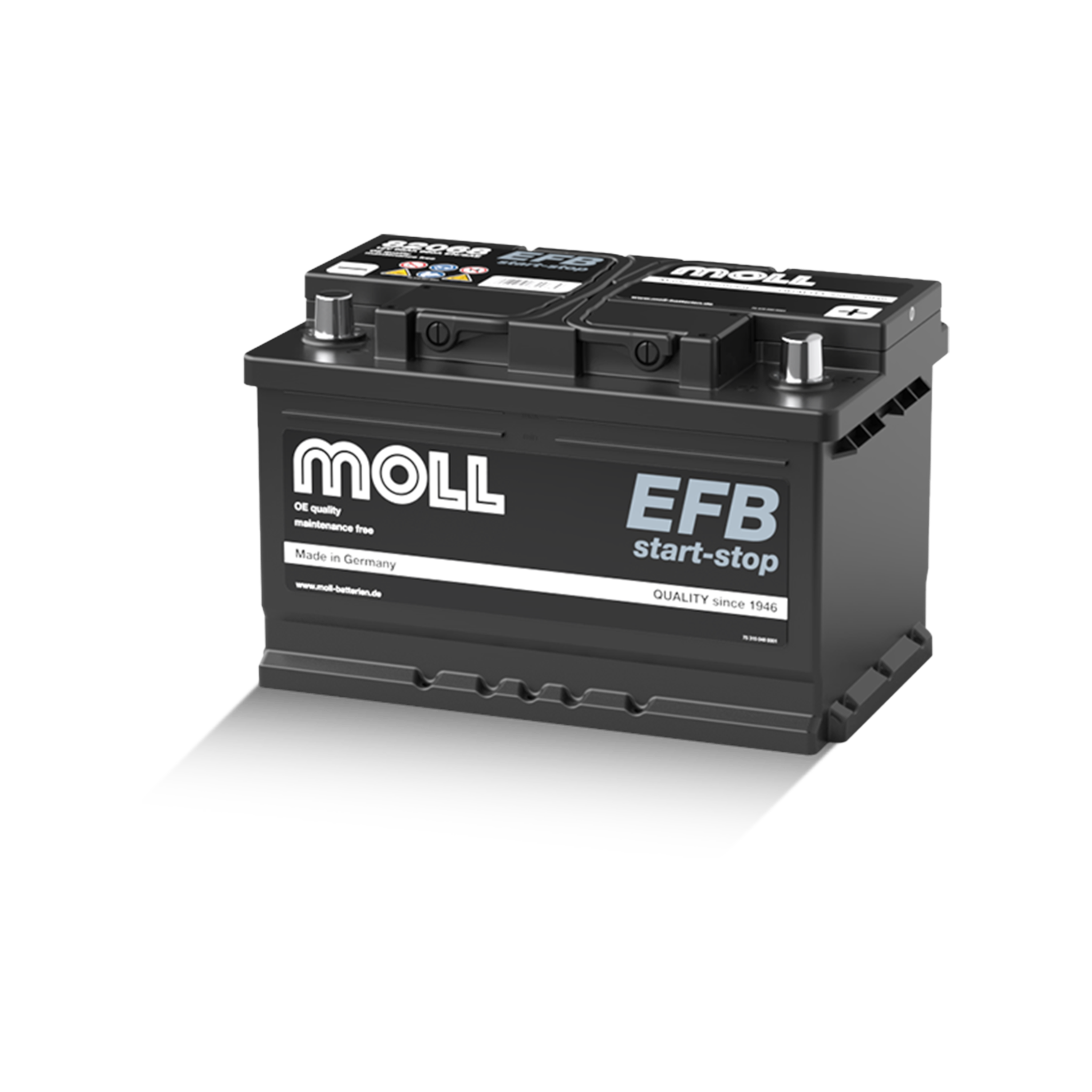 MOLL 82068  EFB start-stop "MADE IN GERMANY" Starterbatterie  12V 68Ah(20h) 660A(EN)