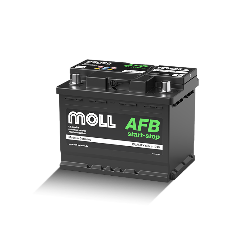 MOLL 86066  AFB start-stop "MADE IN GERMANY" Starterbatterie  12V 66Ah(20h) 640A(EN)