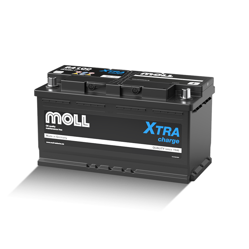 MOLL 84100  XTRA Charge "MADE IN GERMANY" Starterbatterie  12V 100Ah(20h) 900A(EN)